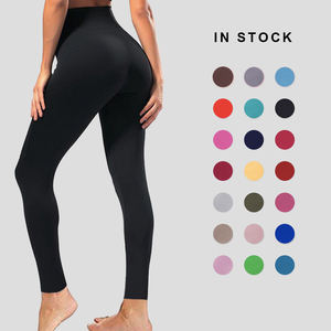 Spandex Yoga popo kaldırma süper yumuşak çift fırçalanmış siyah yüksek belli tayt spor kadınlar için baskı Legging 2024 moda