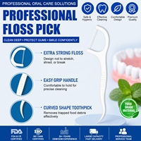 Hilo Dental Ecológico al por Mayor con Etiqueta Privada, Envasado Individualmente, Palillos de Dientes en Caja, Venta al por Mayor