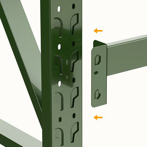 AMJ Rayonnage empilable à usage moyen en fer et métal pour entrepôt - Product Image 5