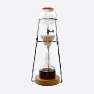 Cafe Pour Over Coffee Drip Filter High Borosilicate Glass Ice Cold Brew Coffee Maker