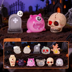 Miniaturas de Resina de Animales Góticos Románticos de Vampiro, Tendencia 2026, Estatuas Decorativas para el Hogar de Halloween, <span class=keywords><strong>Estilo</strong></span> Vintage Cremoso y Romance Oscuro - Product Image 6