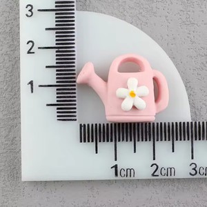 Simpatico cartone animato paradiso coniglio a schiena piatta tornante in resina stile artificiale vita rurale per bambini fatti a mano - Product Image 3