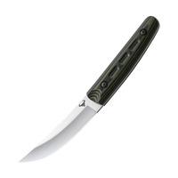Couteau de camping multi-usage compact 9,8 cm en acier inoxydable pour fruits et viande, manche G10, ambidextre, compatible lave-vaisselle, haute performance