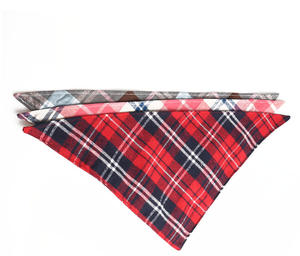 Doe Pet Verstellbares Weiches Hundehalstuch mit Britischem Karomuster und Schleifenband - Product Image 2