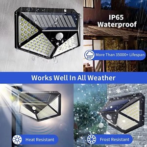 Lampe solaire à détecteur de mouvement humain IP65 pour extérieur, jardin, mur, LED, certifiée CCC ROHS, étanche, à économie d'énergie, lampadaire solaire - Product Image 2