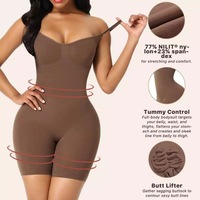 Corsé Sexy de Una Pieza con Compresión Abdominal, Moldeador y Reductor, con Efecto Lifting de Brazos, Transpirable