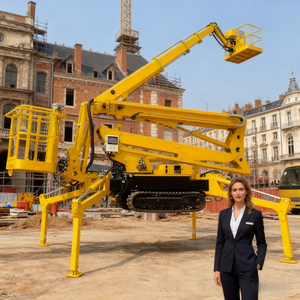 New 10M-21M Crawler Spider Boom <b>Lifts</b> <b>Hydraulic</b> Cherry Picker 3M Min. Farm Ac Motor-Powered Aerial Working Platform <b>Man</b> - Product Image 4