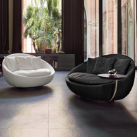 Canapé rotatif en bois minimaliste italien Guangsi Elite Selection, fauteuil de loisirs pour salon et balcon, canapé pour couples