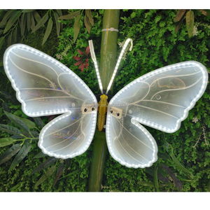 Hiện đại LED trắng ánh sáng ấm áp năng động bướm đèn di chuyển cánh ngoài trời lối đi đám cưới tổ chức sự kiện tường trang trí - Product Image 4