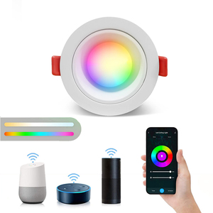 Proyector inteligente Zigbee 3,0 RGBCW de 20W, luz de techo regulable con control remoto para interiores, Alexa, Google, hogar, control de voz, luz <span class=keywords><strong>LED</strong></span> descendente - Product Image 6