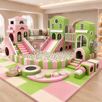 Aire de jeux intérieure de luxe pour enfants, équipement de terrain de jeu souple pour espace familial de divertissement haut de gamme