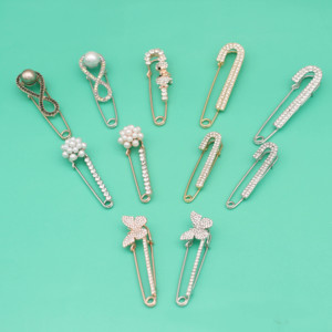 Domilay Broch Elegant De Flor De Cristal Por Goteo, Alfiler De Hijab Para Fita De Boda