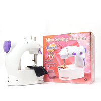 201 Mini Machine à coudre ronde en plastique de poche populaire 20cm de longueur Portable multifonction Durable