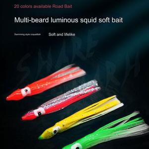 Cebo de sello luminoso de barba múltiple de 5cm a 24cm, cebo Mini Luya biónico, plantillas de calamar, <span class=keywords><strong>señuelo</strong></span> de pesca de plomo, <span class=keywords><strong>señuelo</strong></span> de calamar <span class=keywords><strong>Yamashita</strong></span> - Product Image 2