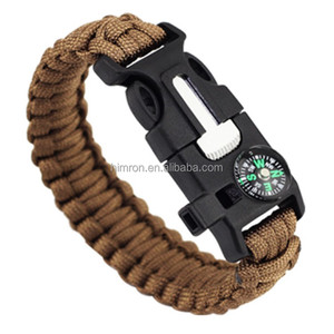 Pulsera <span class=keywords><strong>de</strong></span> Supervivencia con Brújula, Encendedor, Silbato y Paracord 550 para Senderismo, Camping, Pesca y Caza al Aire Libre (Venta al Por Mayor) - Product Image 2
