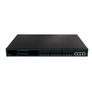 Desktop Design for Easy Set Up Home Network Hub 28 Ports Gigabit Ethernet Unmanaged 4 1000M Combo ports SFP PoE Switch