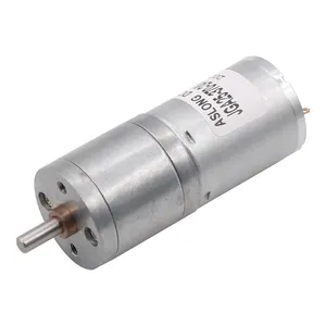 25mm 직경 2-1360 RPM 6V/12V24V DC 기어 헤드 취미 모터 감속기