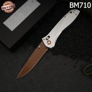Cuchillo Plegable de Acero Inoxidable BM710 con Hoja de Punta Caída y Perilla de Pulgar, Cuchillo de Bolsillo de Grado Industrial para Uso Exterior, ODM OEM - Product Image 1