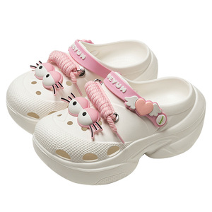 Zuecos de plataforma EVA para mujer Meyun, suela gruesa, antideslizantes, zapatos de playa de verano, talla 35 36 37 38 39 40 - Product Image 3