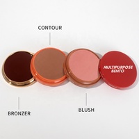 Palette de maquillage professionnelle multi-usages, waterproof, végane, pour bronzer, contourner, illuminer et blush crème pour les joues
