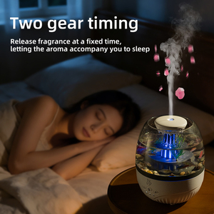 2026 New Arrivals Aquarium Aroma <strong>Diffuser</strong> 350ml USB Raindrop Live Fish Tank Aquarium Essential <strong>Oil</strong> <strong>Diffuser</strong> with Night Light - Product Image 4