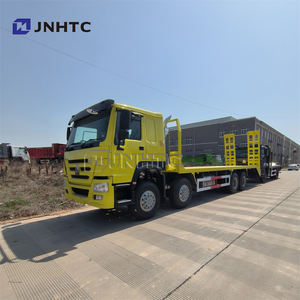 شاحنة بضائع مسطحة من HOWO-تحميل ذاتي مع رافعة 5 طن 10 طن سعر رافعة مجنزرة - Product Image 4