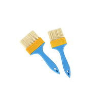 Pinceau à peinture en nylon multi-tailles avec manche en plastique bleu pour la décoration, la peinture DIY et le nettoyage