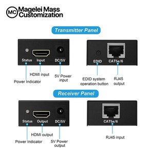 Transmisor y Receptor <span class=keywords><strong>HDMI</strong></span> de 60 m sobre IP RJ45 <span class=keywords><strong>Ethernet</strong></span> Cat5e Cat6 LAN Full HD <span class=keywords><strong>4k</strong></span> Extensor <span class=keywords><strong>HDMI</strong></span> de 60 m - Product Image 2