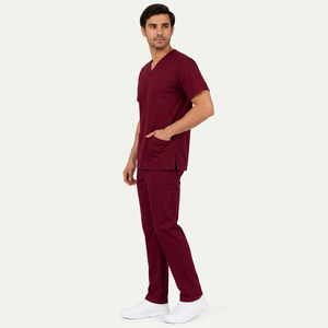Ensemble de blouses chirurgicales Saleh Enterprises pour hôpital, en coton/polyester, uniforme médical respirant, vêtements de travail pour infirmières, unisexe - Product Image 1