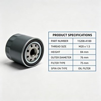 Toptan Motor Yağı Filtresi 15208AA100 15208AA12A Subaru Forester Impreza Legacy Outback WRX STI Baja 1990 2021 için