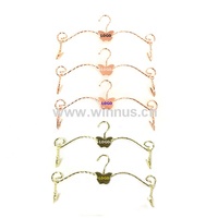 Cintres métalliques personnalisés avec logo Or, Argent, Noir pour lingerie, soutiens-gorge, culottes, maillots de bain, avec clip de présentation pour magasin de sous-vêtements