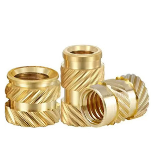 Nhà Sản Xuất Tùy Chỉnh <span class=keywords><strong>Brass</strong></span> M1 M1.2 M1.4 M1.6 M1.7 M2 <span class=keywords><strong>Threaded</strong></span> Chèn Có Knurled Nut Cho Nhựa Mạ Kẽm Kết Thúc - Product Image 1