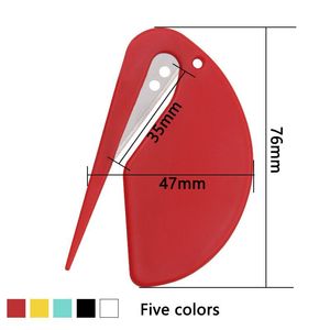 Mini abrecartas de plástico afilado con hoja de corte protegida de forma segura para equipo de oficina de bricolaje sobre de <span class=keywords><strong>correo</strong></span> seguro Apertura de documentos - Product Image 6