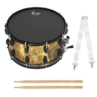 SLADE Factory Professional Marching Concert 10 Ears Snare Drum Wholesale High Grade 14x8 Inch Solid Wooden Poplar Snare Drum