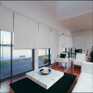 Pare-soleil en tissu occultant, pour fenêtres d'intérieur, g, store à roulettes double couche - Product Image 1