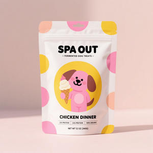 Sacs d'emballage pour aliments pour chiens en plastique PE flexible, laminés, antistatiques, avec fermeture éclair - Product Image 2