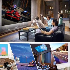 Giá rẻ A2000 chiếu cho bán Mini proyector A2000 1080p 3D Beamer hỗ trợ thả vận chuyển 1000 Lumens Mini Máy chiếu di động - Product Image 5