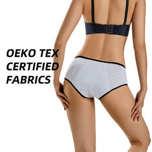 Shanhao OEM a vita bassa Plus Size mutandine mestruali in cotone per le donne 4 strati di Culottes di bambù a prova di perdite per mutandine d'epoca - Product Image 6
