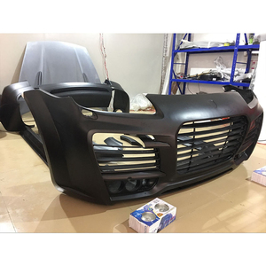 Parachoques Delantero y Trasero, Capó, Ceja de Rueda y Alerón Trasero para Porsche Cayenne 955 957 06-13, Kit de Carrocería Ancha Modificado Techar para Porsche Cayenne 957 - Product Image 3