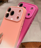 Casing Belakang TPU Mewah untuk iPhone 17 Pro Max Warna Gradasi Matte, Pelindung Lensa untuk iPhone 17 Air 16