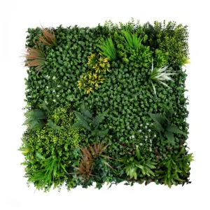 artificial wall plants panel vertical garden green solar cell to panel assembly artificial plant grass wall panel