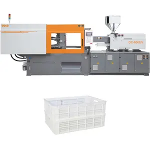 OC 800UV High Performance Easy Handling In China Manufacturing Screw C Making Plastic Fruit Crate Injection Molding Machine