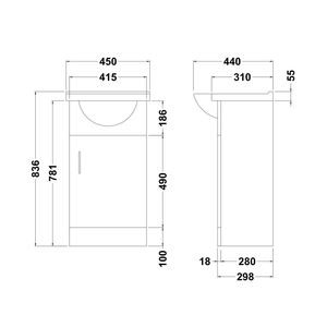 Hotel Supplier White Shaker Cabinets <strong>Ready</strong> <strong>Made</strong> Solid Wood <strong>Bathroom</strong> Cabinet Vanity - Product Image 3