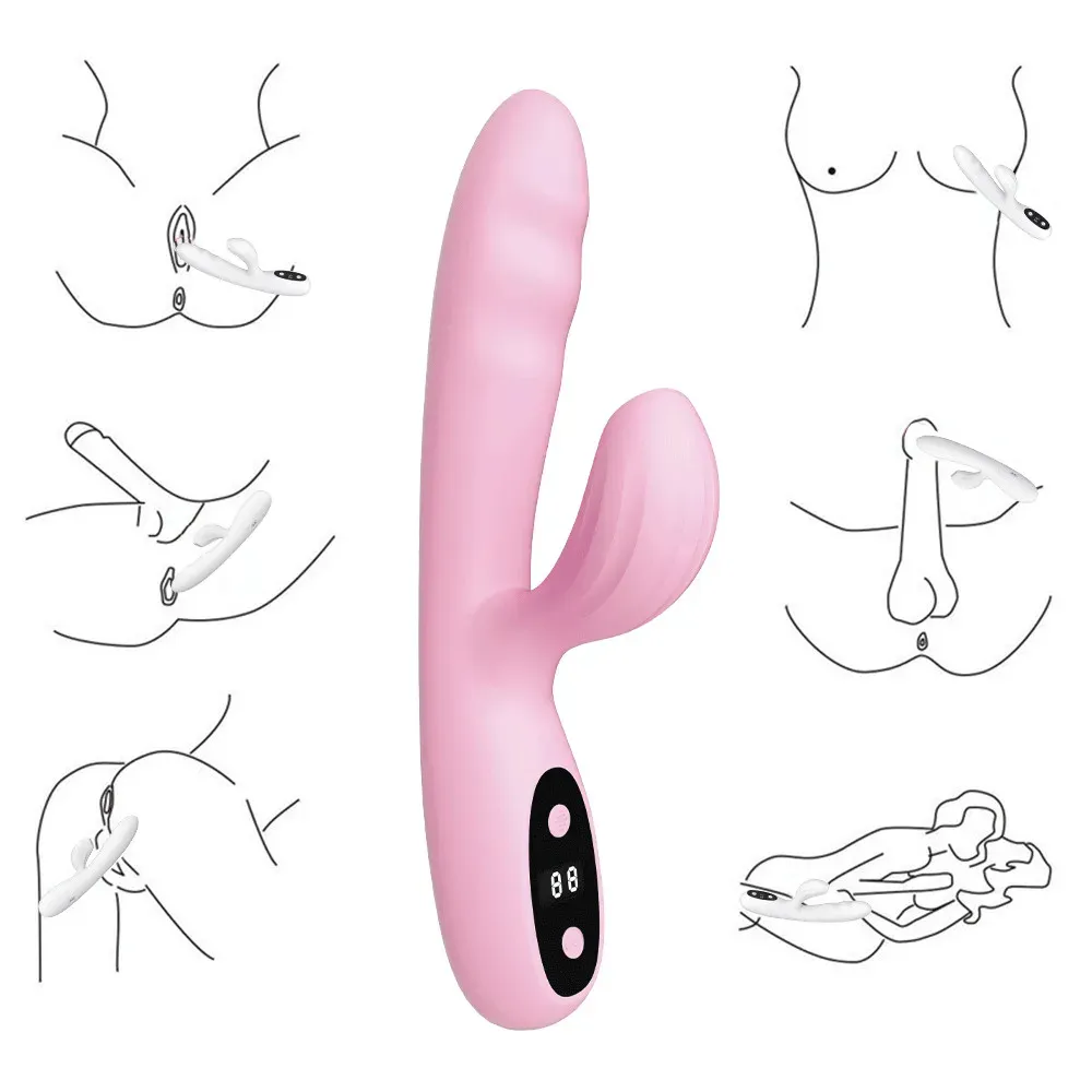 Verwarming Konijn Vibrator Seksspeeltjes Voor Vrouw G Spot Massage Clitoris Pussy Tepel Seksproducten Dildo 'S Speelgoed Seks Volwassen Porno Video