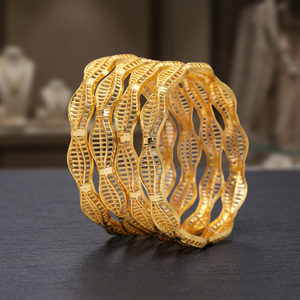 ชุดกำไลข้อมือย้อมสีทองแบบดั้งเดิม - Product Image 5