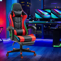 Échantillon gratuit Silla Gamer Fauteuil d'ordinateur multifonctionnel inclinable en cuir Fauteuil de joueur réglable Fauteuil de jeu rose avec LED RVB