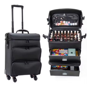 Muestra Gratis: Bolsa de Viaje para Manicuristas, con Ruedas, Suave, de Gran Capacidad, para Esmaltes de Uñas - Product Image 2