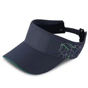 Visor Hats With Custom Logo Outdoor Golf Cap Empty Top Baseball Sport Waterproof Polyester With Long Brim Unisex Visor Cap