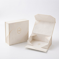 Ensemble d'emballages de luxe sur mesure pour soins de la peau, avec fermeture magnétique, boîte rigide pliable et insert