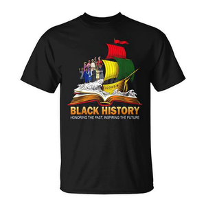 T-shirt Black History pour hommes, femmes et enfants, qui rend hommage au passé et inspirent le futur - Product Image 2